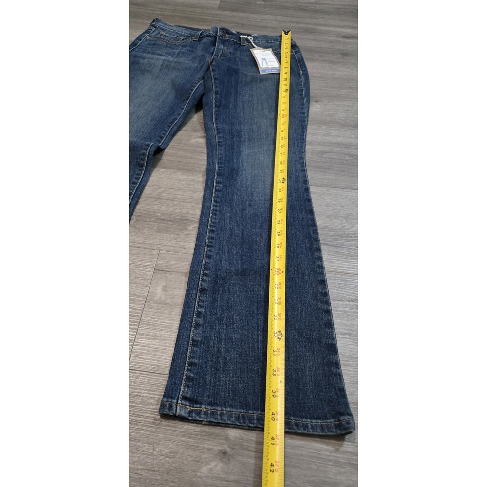 Levi's 515 Bootcut Womens Jeans Medium Wash Embellished Flap Pockets Size 6M NWT - Picture 12 of 13